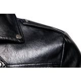 Men's plus Size Retro Sports Fall Lapels Motorcycle Leather Coat Leather Jacket Coat Men Coat Men Winter Outfit