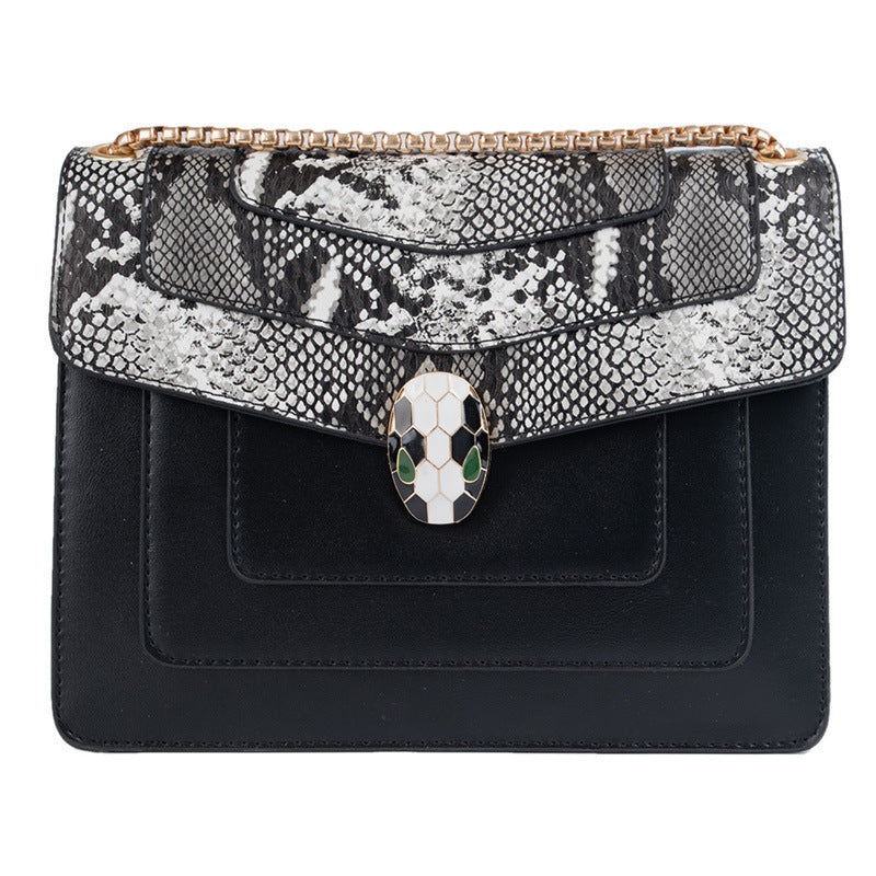 Snake Head Bag Women's Bag Chain Crossbody Bag All-Matching Fashion Shoulder Small Square Bag