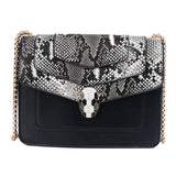 Snake Head Bag Women's Bag Chain Crossbody Bag All-Matching Fashion Shoulder Small Square Bag