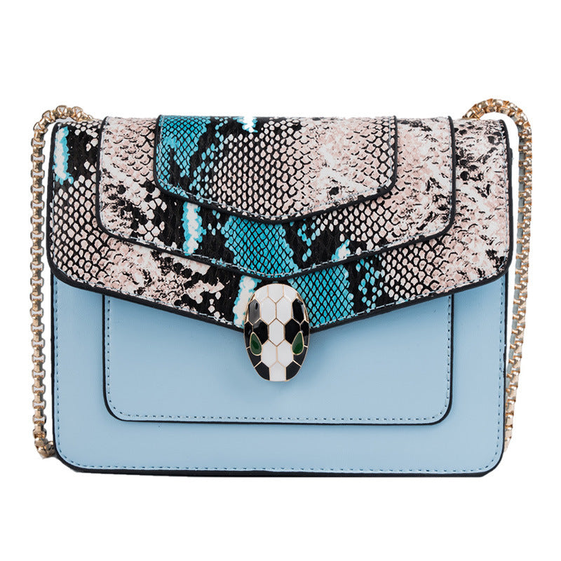 Snake Head Bag Women's Bag Chain Crossbody Bag All-Matching Fashion Shoulder Small Square Bag