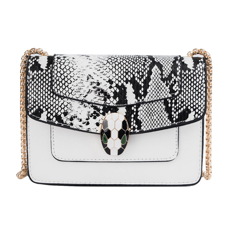 Snake Head Bag Women's Bag Chain Crossbody Bag All-Matching Fashion Shoulder Small Square Bag