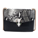 Snake Head Bag Women's Bag Chain Crossbody Bag All-Matching Fashion Shoulder Small Square Bag