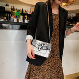 Snake Head Bag Women's Bag Chain Crossbody Bag All-Matching Fashion Shoulder Small Square Bag