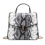 Snake Pattern Small Square Handbag New Broadband Shoulder Ulzzang Messenger Bag
