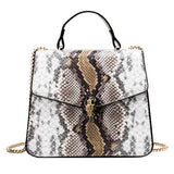 Snake Pattern Small Square Handbag New Broadband Shoulder Ulzzang Messenger Bag