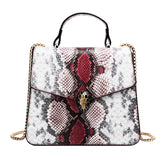Snake Pattern Small Square Handbag New Broadband Shoulder Ulzzang Messenger Bag