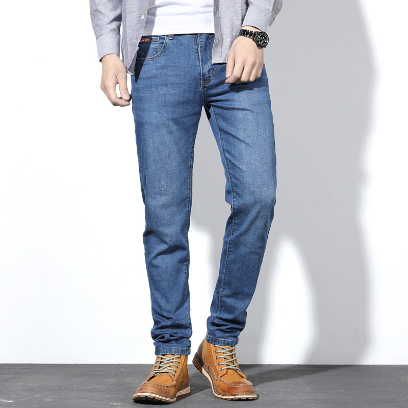 Straight Fit Prospector Jean for Men Baggy Denim Pants Loose Man Stretch Relaxed Jean Autumn and Winter Simplicity Straight plus Size Stretch Jeans Men's Big Size Men Jeans