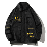 Men's Fall plus Size Loose Long Sleeve Top Sports Casual Shirt Men's Men Jacket