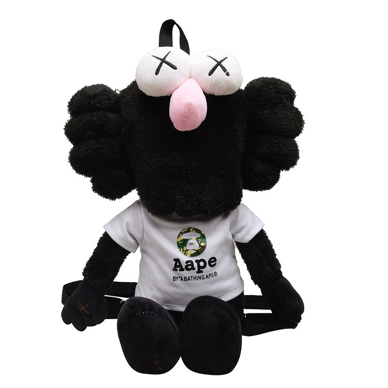 Cloth Doll Pink Sesame Street KAWS Doll X Doll BFF Plush Toy bag