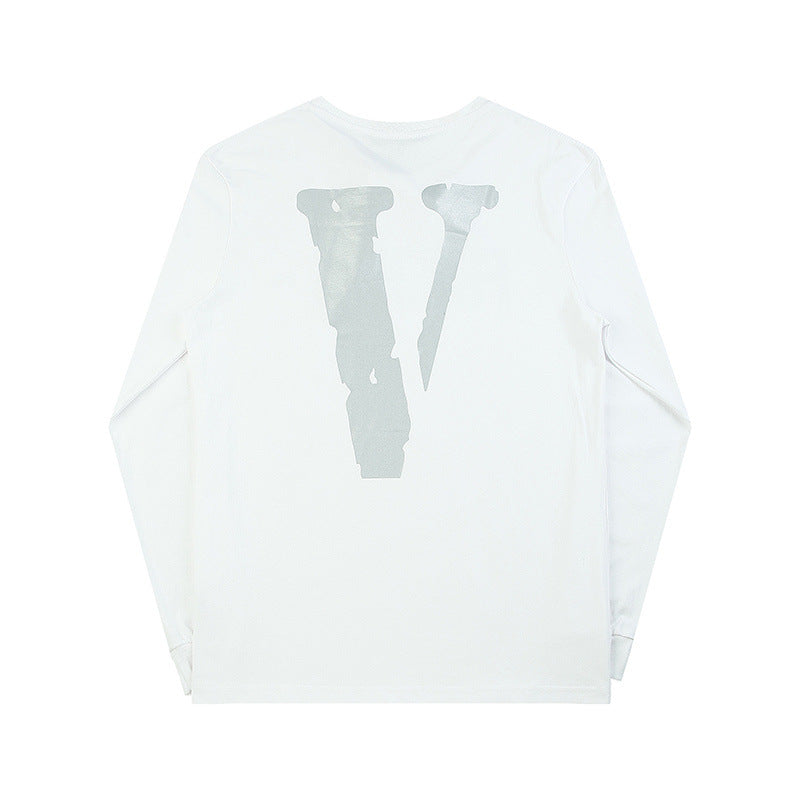 Vlone Sweatshirt Printed Men's and Women's Loose Casual Long Sleeves Tshirt Autumn