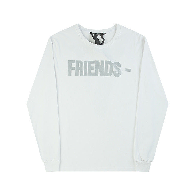 Vlone Sweatshirt Printed Men's and Women's Loose Casual Long Sleeves Tshirt Autumn