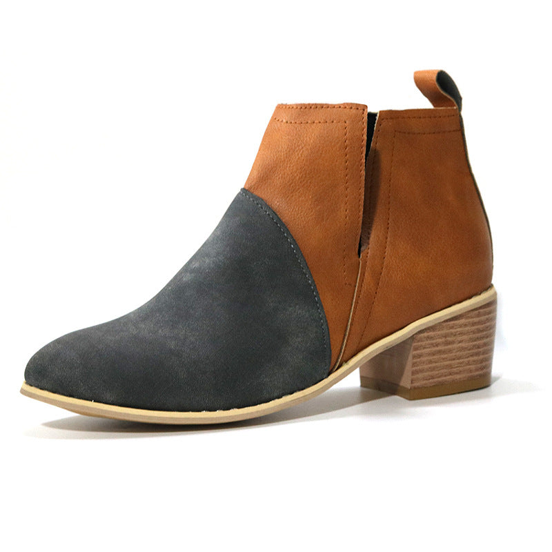 Coachella Festival Boots Chunky Heel Women's Casual Pumps