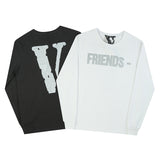 Vlone Sweatshirt Printed Men's and Women's Loose Casual Long Sleeves Tshirt Autumn