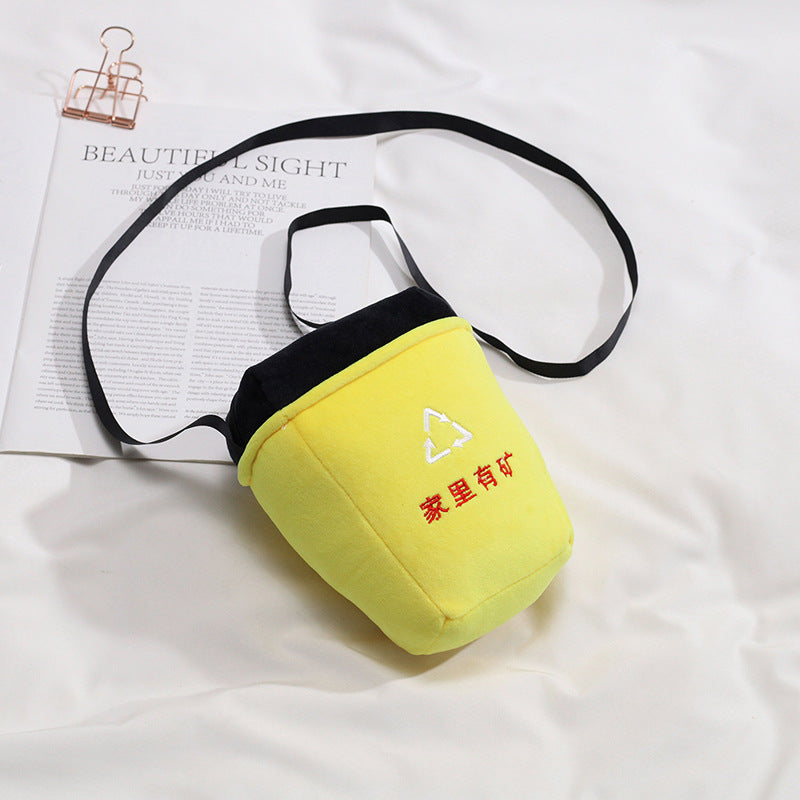 Uzzlang Messenger Bag Cool Text Bucket Bag Mini Bag