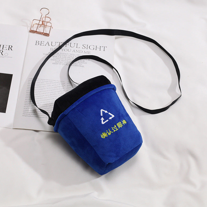 Uzzlang Messenger Bag Cool Text Bucket Bag Mini Bag