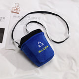 Uzzlang Messenger Bag Cool Text Bucket Bag Mini Bag