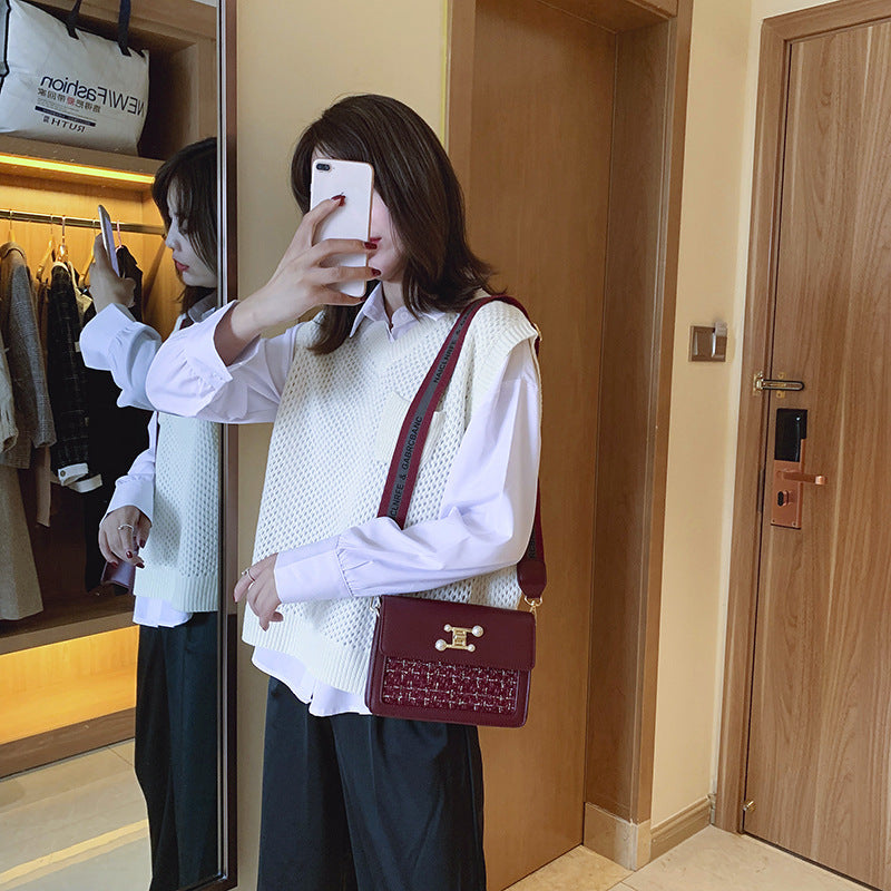 Stylish Wide Shoulder Strap All-Match Shoulder Bag