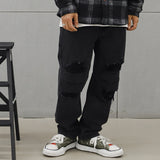Jeans Men's plus Size Retro Sports Trousers Casual Straight Trousers Men Jeans