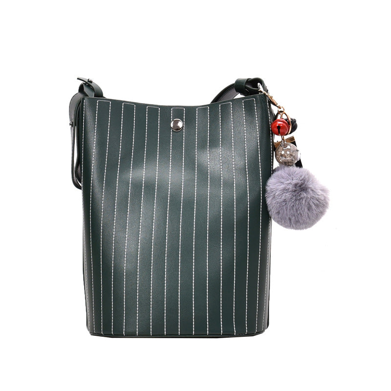 Women's Bucket Bag Broadband One-Shoulder Bag Crossbody Bag