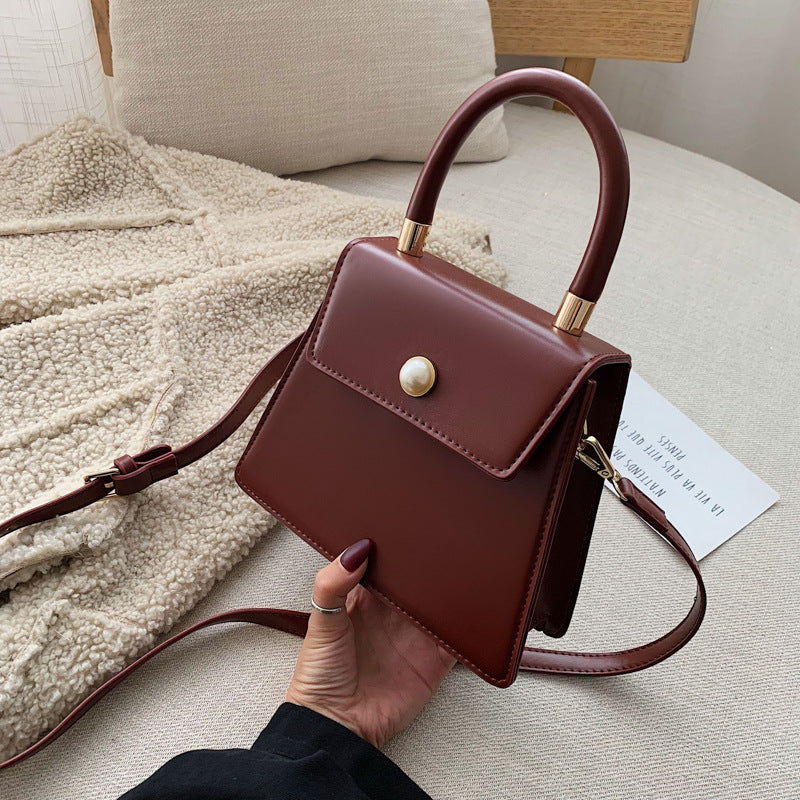 Portable Shoulder Bag Korean Style Fashionable Crossbody Small Square Bag