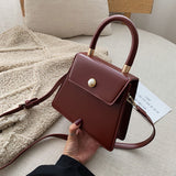 Portable Shoulder Bag Korean Style Fashionable Crossbody Small Square Bag
