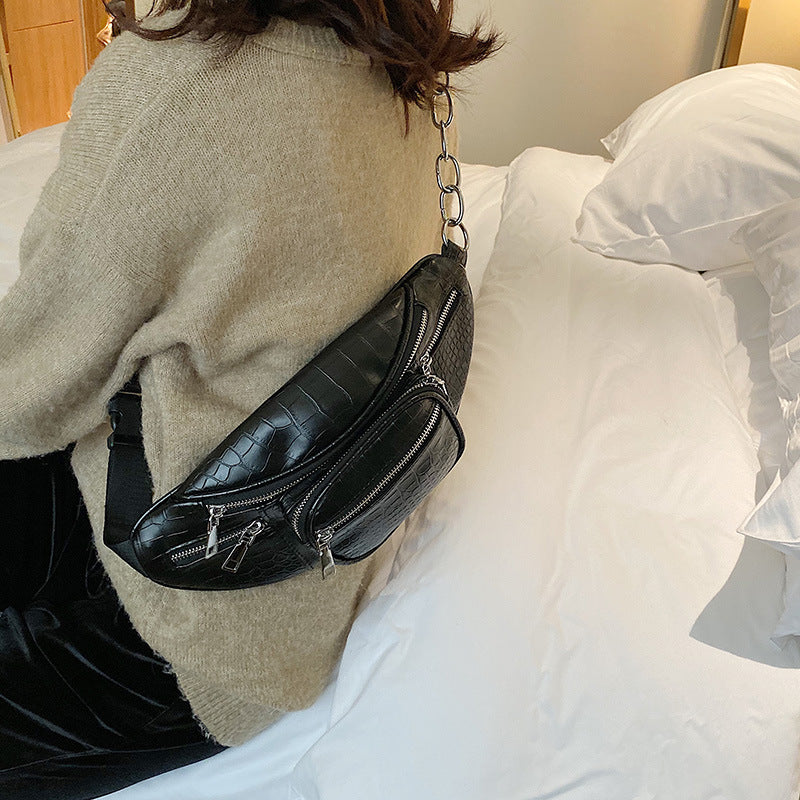 Small CK Women's Bag Waist Bag Chest Bag Chain Messenger Bag