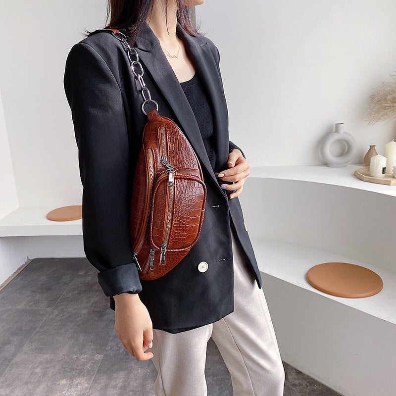 Small CK Women's Bag Waist Bag Chest Bag Chain Messenger Bag