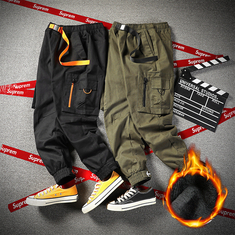 Men's Winter plus Size Loose Sports Casual Pants Men's Trousers Men's Cargo Pant