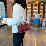 Women's Simple Retro Small Square Messenger Bag