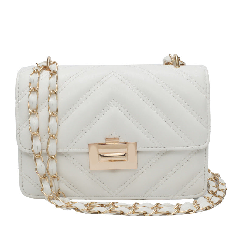 Chic Chain Small Bag Women's Western Style Small Square Bag All-Matching Shoulder Messenger Bag