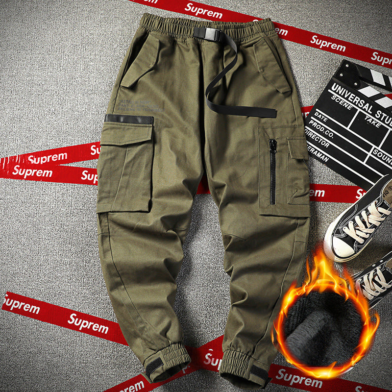 Men's Winter plus Size Loose Sports Casual Pants Men's Trousers Men's Cargo Pant