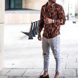 Men's Shirt Vacation Casual Fashion Pattern Printed Top