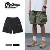 Men Cargo Shorts Summer Retro Large Workwear with Pocket Shorts Trendy Student Casual Men's Loose Shorts