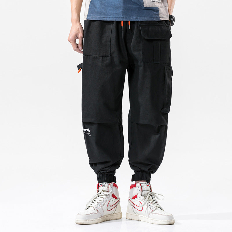 Men's Spring and Autumn Large Size Retro Sports Trousers Loose Men's Casual Pants Men Cargo Pant