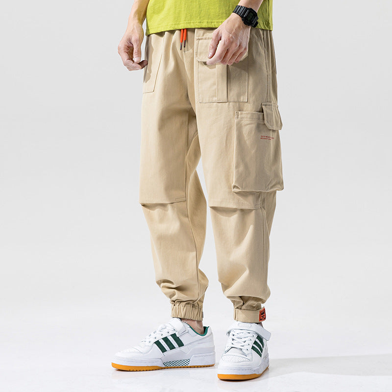 Men's Spring and Autumn Large Size Retro Sports Trousers Loose Men's Casual Pants Men Cargo Pant