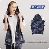 Men's Spring and Summer Loose Hooded plus Size Loose Retro Sports Vest Men Top