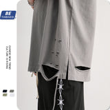 Men's Spring and Summer Large Size Retro Retro Sports Loose Men's Vest T-shirt Custom Men Top