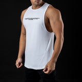 Slim Fit Muscle Gym Men T Shirt Men Rugged Style Workout Tee Tops Summer Body Outdoor Sports Vest Muscle Workout Brother Loose Cotton Sleeveless Shirt