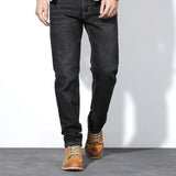 Straight Fit Prospector Jean for Men Baggy Denim Pants Loose Man Stretch Relaxed Jean Autumn and Winter Simplicity Straight plus Size Stretch Jeans Men's Big Size Men Jeans
