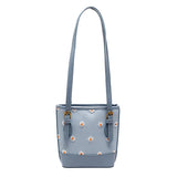Shoulder Bag Versatile Handheld Small chrysanthemum print bag