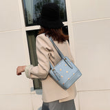 Shoulder Bag Versatile Handheld Small chrysanthemum print bag