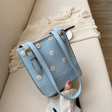 Shoulder Bag Versatile Handheld Small chrysanthemum print bag