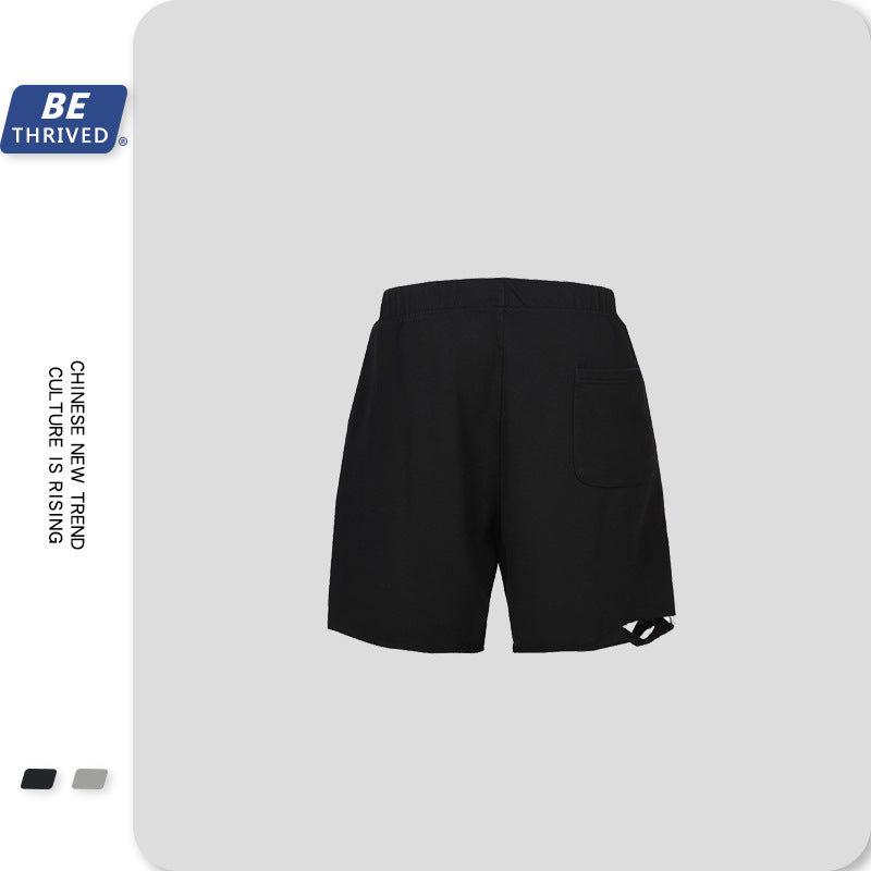 Men's Summer Five-Point Sweatpants Large Size Library Loose Casual Retro Sports Shorts Men's Men's Pant