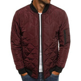 Men's Cotton-Padded Clothes Winter Solid Color Jacket Men's Fashion Cotton-Padded Jacket Men Winter Outfit