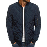 Men's Cotton-Padded Clothes Winter Solid Color Jacket Men's Fashion Cotton-Padded Jacket Men Winter Outfit