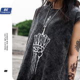 Men's Summer Loose Vest Large Size Loose Leisure Sports T-shirt Men's Men's Top
