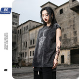 Men's Summer Loose Vest Large Size Loose Leisure Sports T-shirt Men's Men's Top