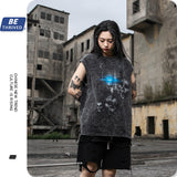Men's Summer plus Size Casual Sports Loose Vest T-shirt Men's Men Top
