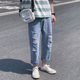 Summer Casual Jeans Men's plus Size Sports Loose Trousers Jeans Men Jeans