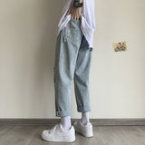 Summer plus Size Retro Sports Jeans Men's Casual Trousers Men's Jeans